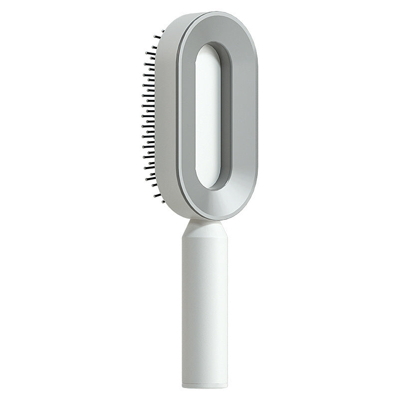 One-Click Self-Cleaning Hair Brush