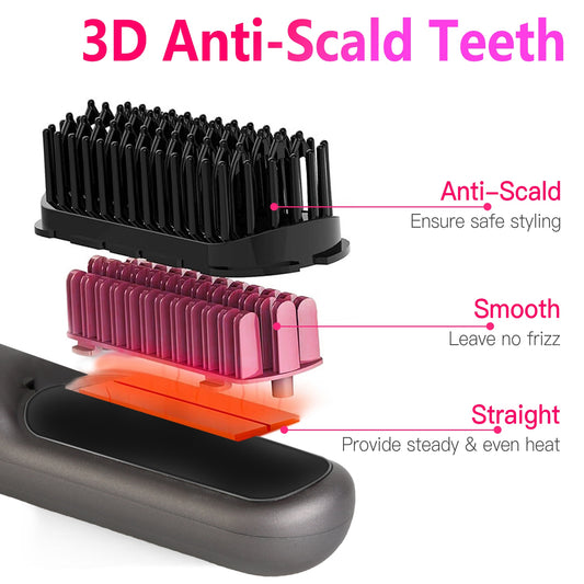 Mini Cordless Hair Curler Brush