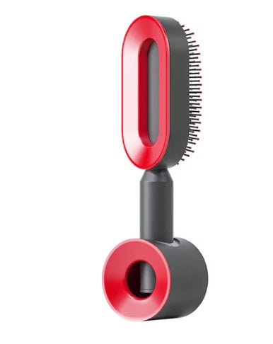 One-Click Self-Cleaning Hair Brush
