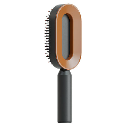 One-Click Self-Cleaning Hair Brush
