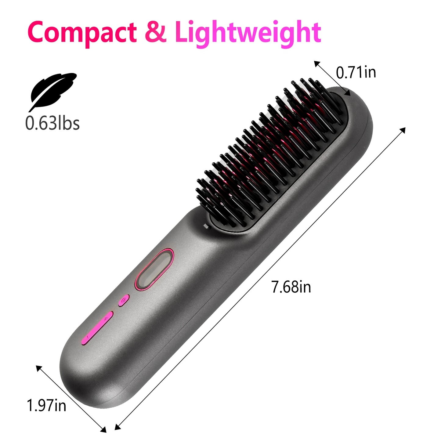 Mini Cordless Hair Curler Brush