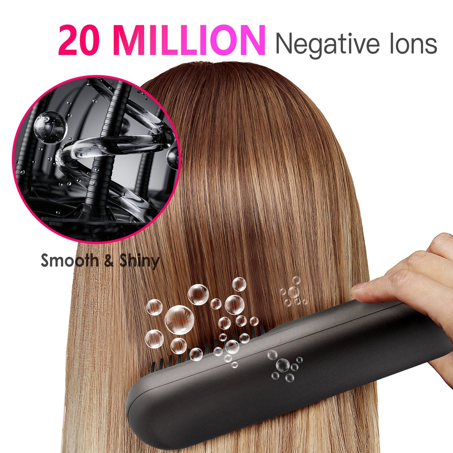 Mini Cordless Hair Curler Brush