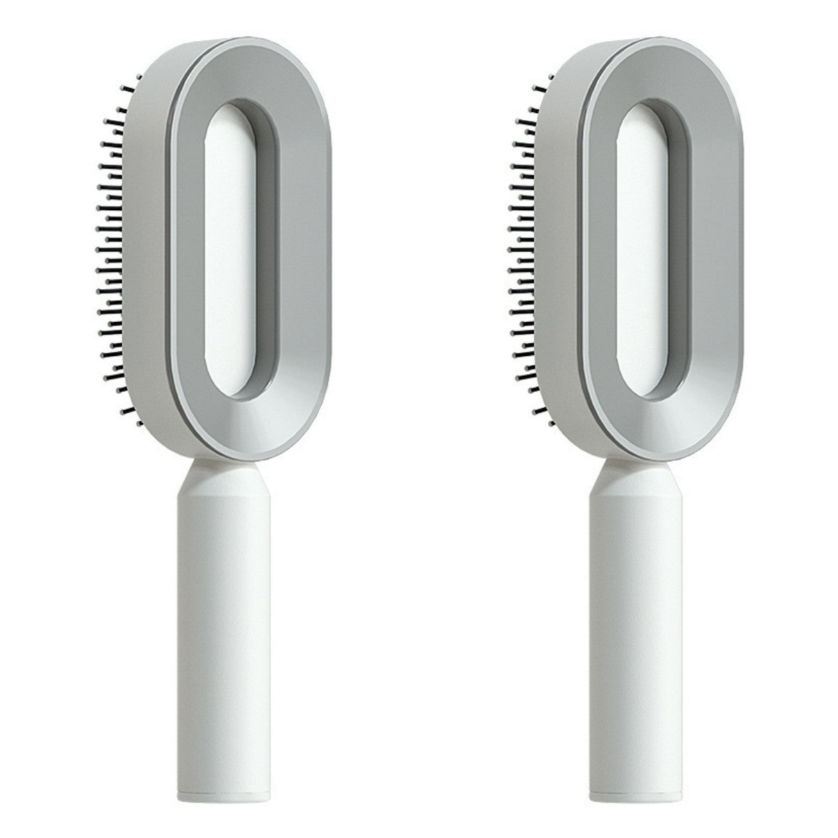 One-Click Self-Cleaning Hair Brush