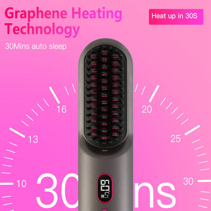 Mini Cordless Hair Curler Brush